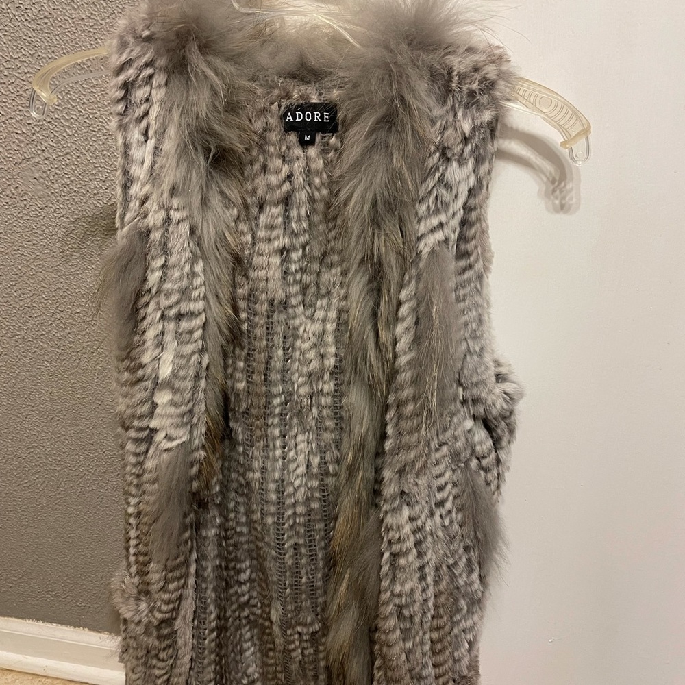 Grey Fur vest